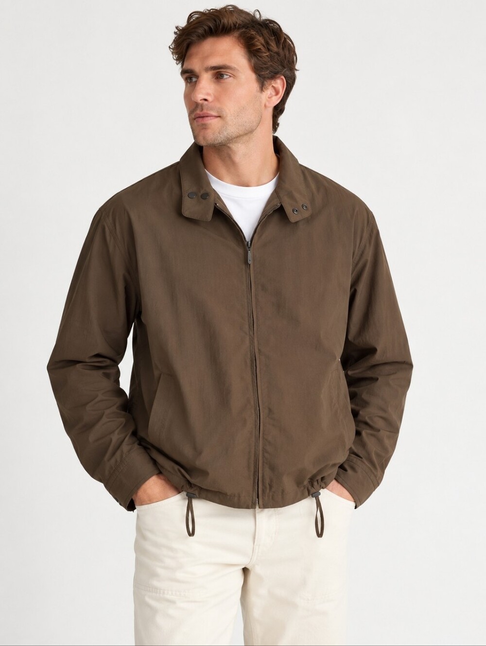Madewell Harrington Jacket in Nylon Brown Men’s L